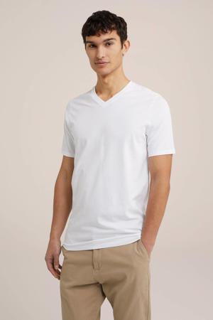 T-shirt (set van 2 ) white uni Tall fit