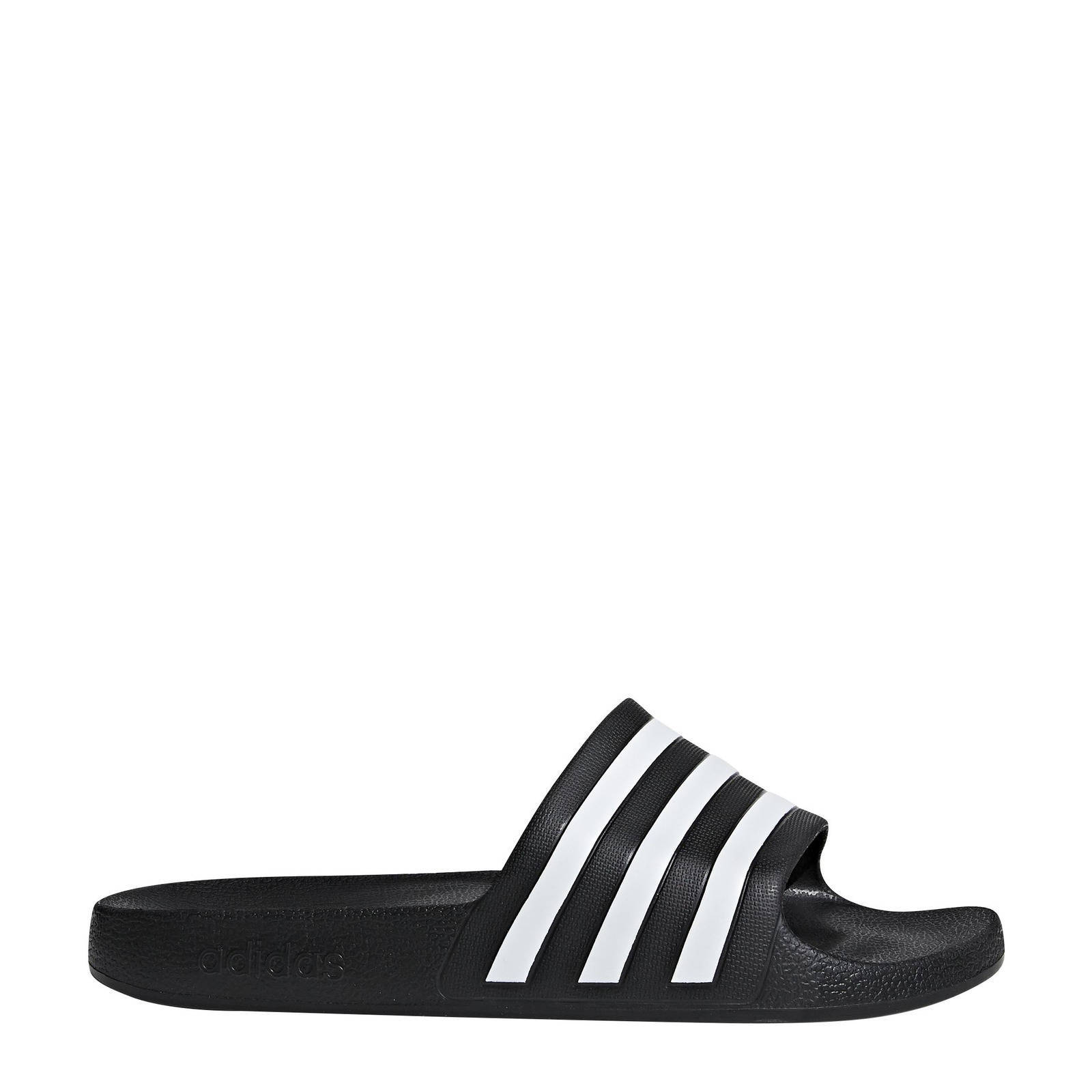 Adilette aqua badslippers online zwart