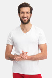 thumbnail: Bamboo Basics ondershirt Velo met bamboe (set van 2) wit