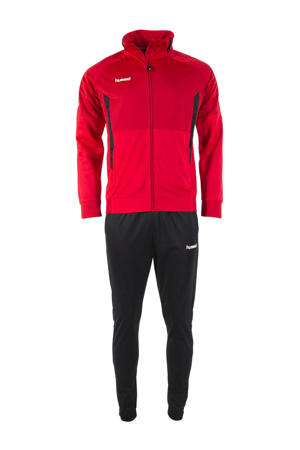 Senior  trainingspak rood/zwart