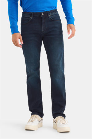 straight leg L34 jeans blauw/zwart