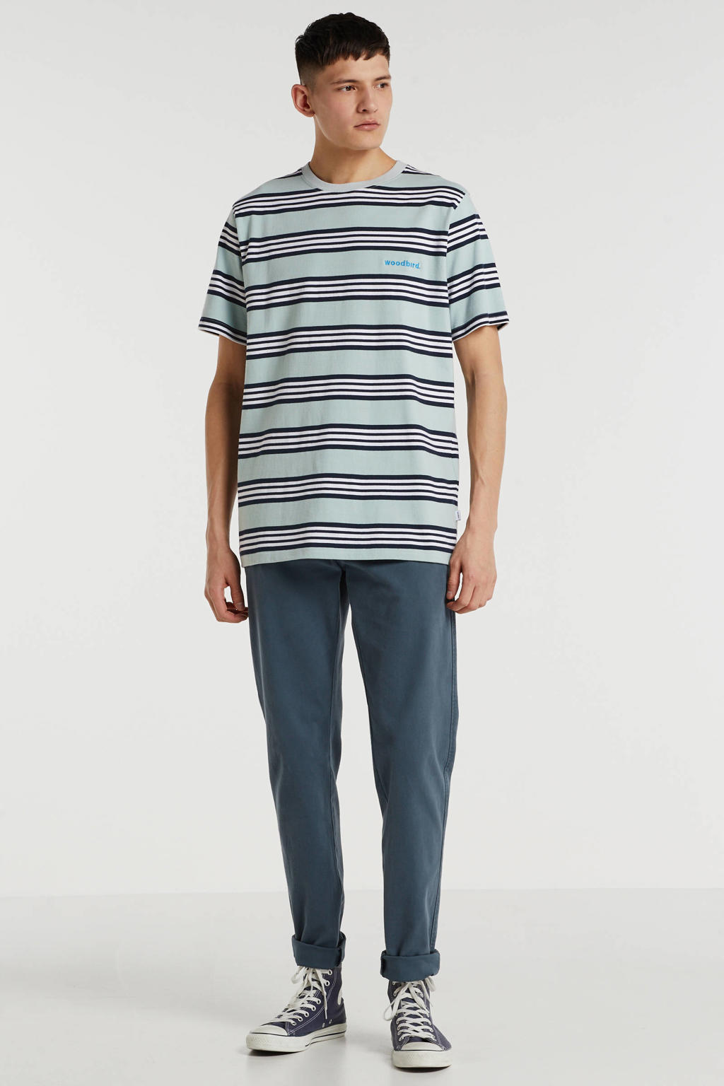 Kakikleurige heren America Today regenjas Jace van gerecycled polyester met capuchon en rits- en drukknoopsluiting
