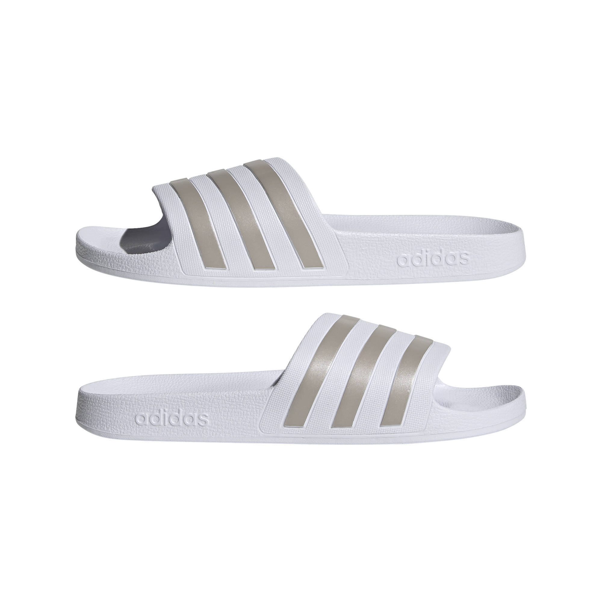 adidas Sportswear Adilette Aqua slippers wit goud Union River