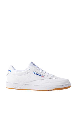 Club C 85 leren sneakers wit/blauw