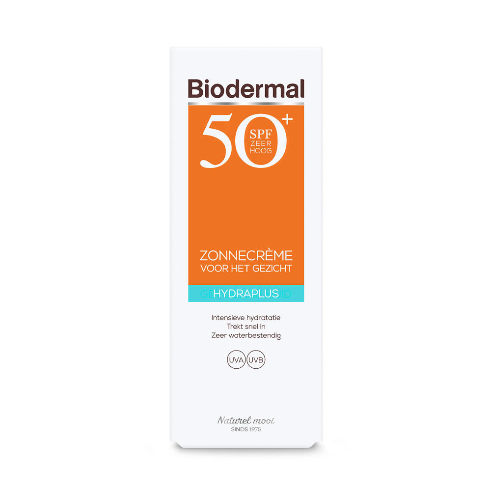 Biodermal Zonnebrand Hydraplus Face - SPF50 - 50 ml