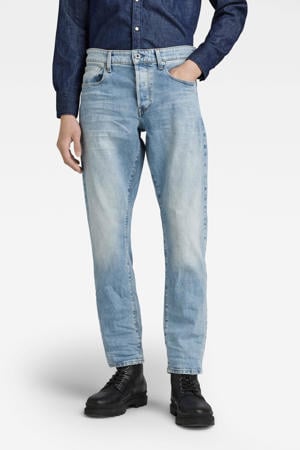 3301 straight tapered fit jeans lt indigo aged