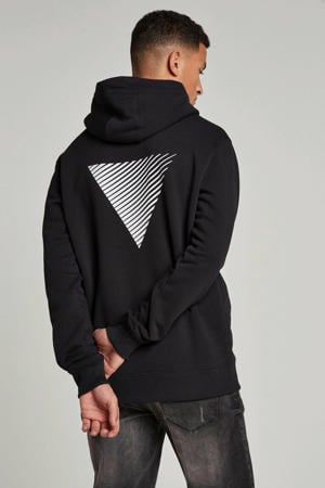 hoodie met backprint 10301 zwart