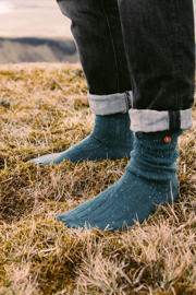 thumbnail: Alfredo Gonzales huissokken Speckled Cotton donkergroen