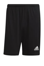 thumbnail: Zwart en witte heren adidas Performance Senior Squadra 21 sportshort van polyester met regular fit, elastische tailleband en logo dessin