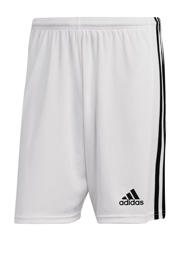 thumbnail: Wit en zwarte heren adidas Performance Senior Squadra 21 sportshort van polyester met regular fit, elastische tailleband en logo dessin
