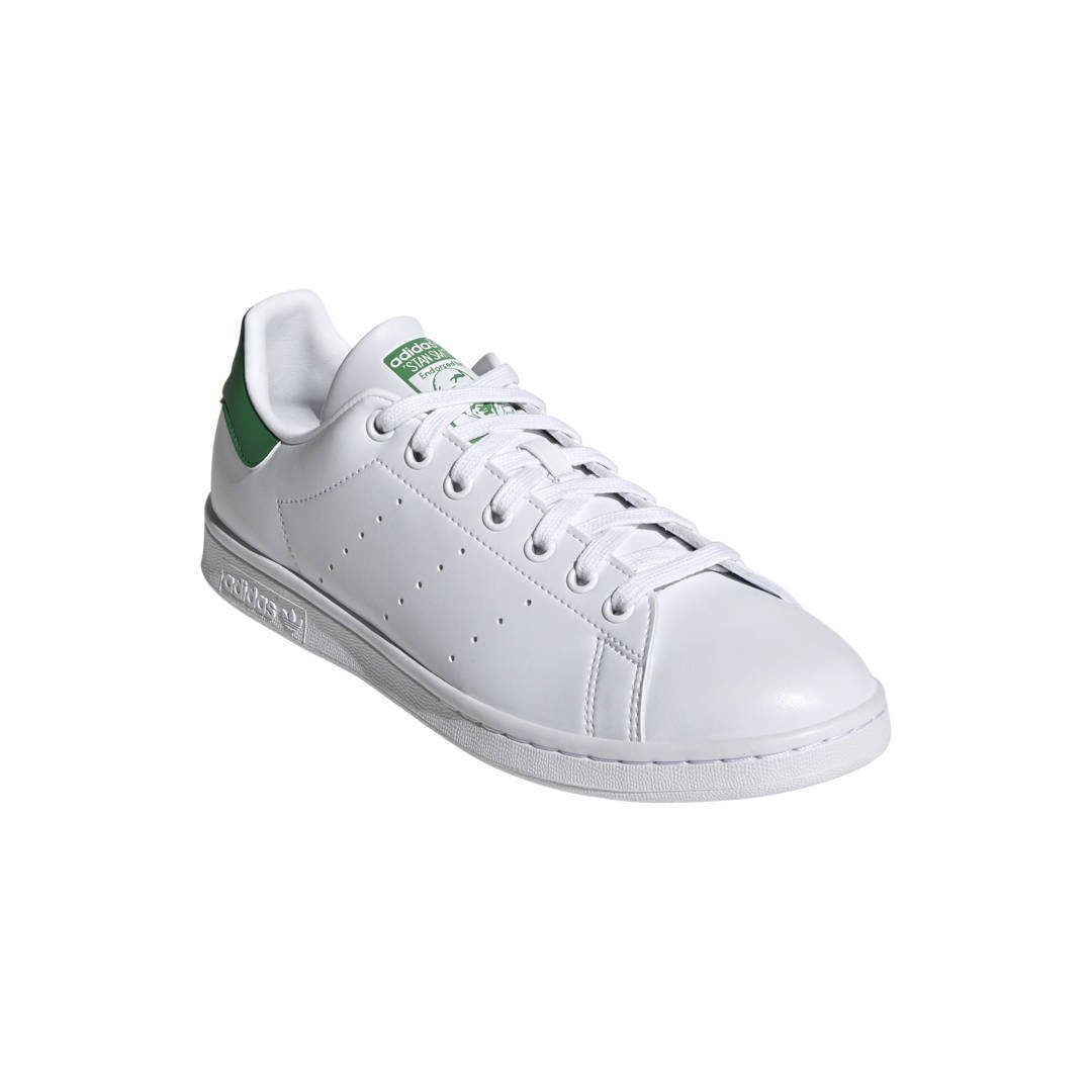 Adidas originals stan smith white & cheap green trainers