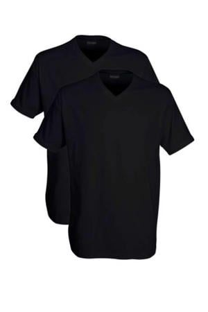 +size ondershirt (set van 2) zwart
