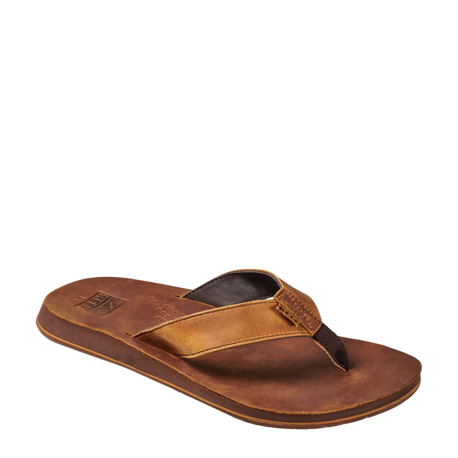 Leren teenslippers discount