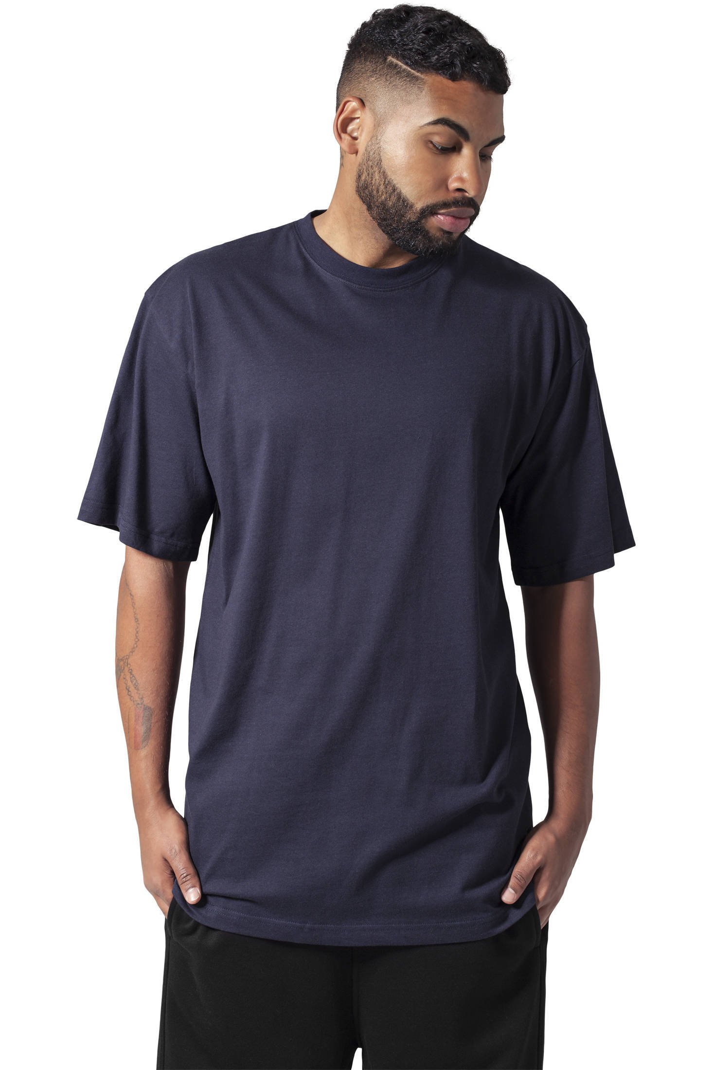 Urban Classics oversized T shirt donkerblauw Union River