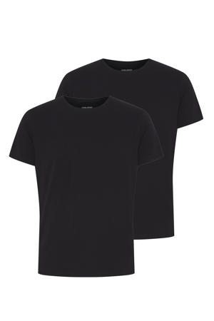 basic T-shirt (set van 2) zwart