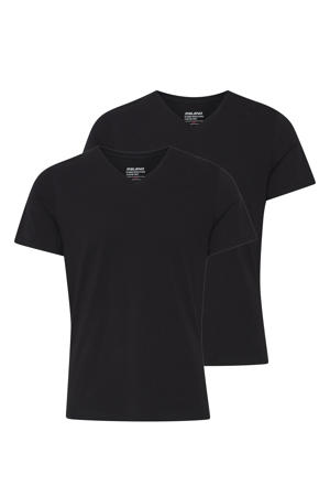 basic T-shirt (set van 2) zwart