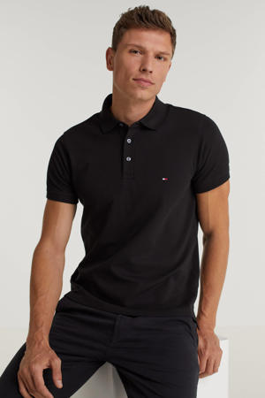 slim fit polo 1985 zwart