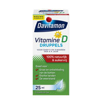thumbnail: Davitamon Vitamine D druppels zonnebloemolie - 25 ml