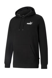 thumbnail: Zwarte heren Puma hoodie van polyester met logo dessin, lange mouwen, capuchon en geribde boorden