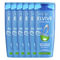 thumbnail: L'Oréal Paris Elvive For Men anti-roos shampoo - 6 x 250 ml - voordeelverpakking