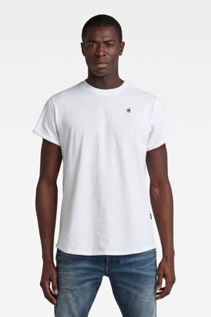 regular fit T-shirt van biologisch katoen wit