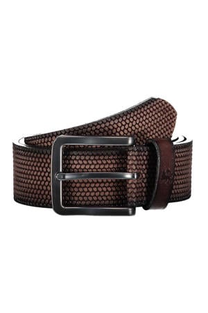 leren riem donkerbruin