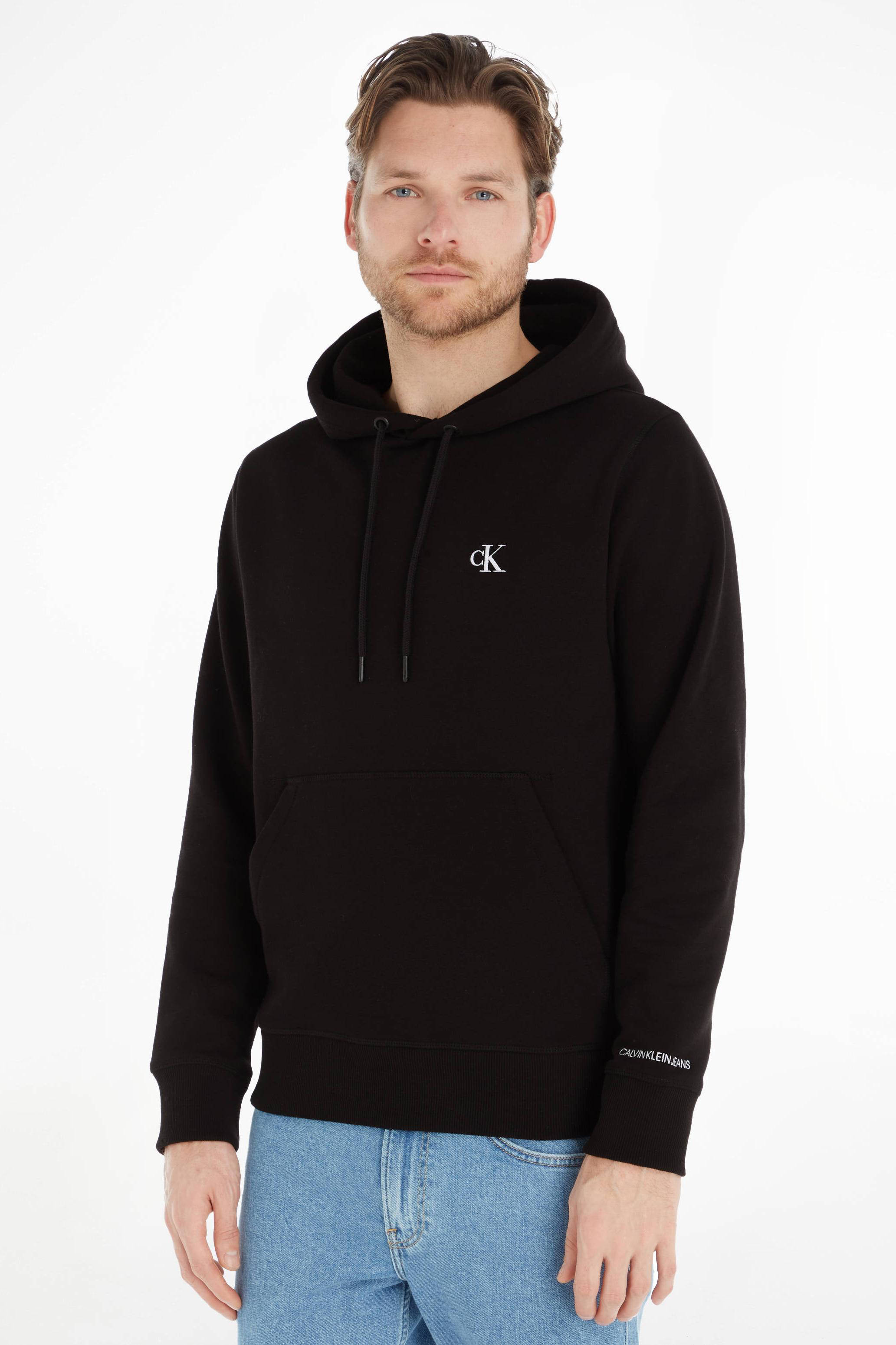 CALVIN KLEIN JEANS hoodie CK ESSENTIAL met logo zwart Union River