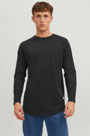 thumbnail: JACK & JONES ESSENTIALS regular fit longsleeve JJENOA van katoen zwart