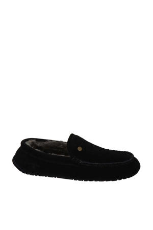Earlwood suède pantoffels zwart