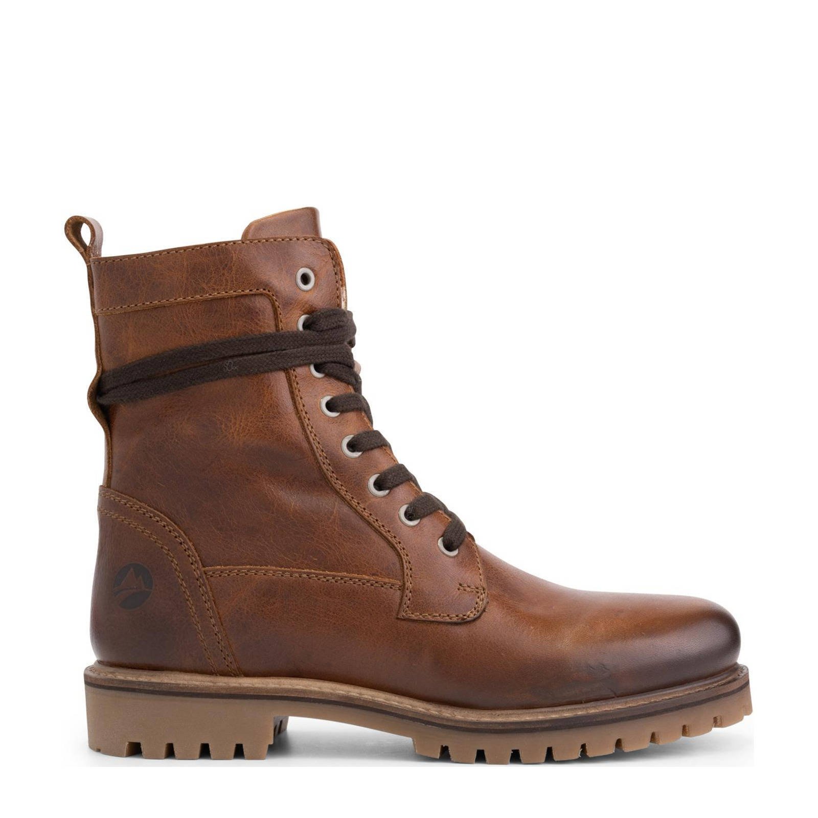 Veterboots discount heren cognac