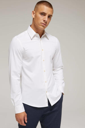 slim fit overhemd white uni