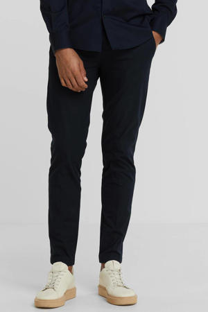 slim fit broek V12 donkerblauw