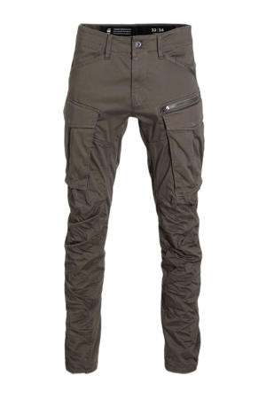 Rovic zip 3d  regular fit cargobroek met katoen 1260gs grey
