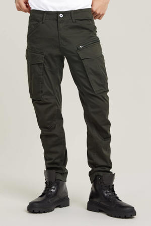 Rovic zip 3d regular fit cargobroek met katoen 976 raven