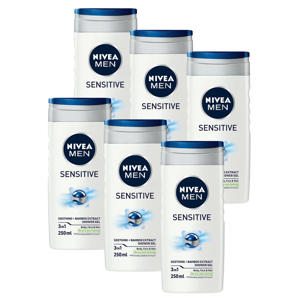 Sensitive douchegel - 6 x 250 ml - voordeelverpakking