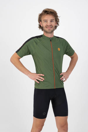   fietsshirt Explore groen/zwart/oranje