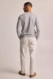 thumbnail: America Today fijngebreide pullover Keith  light grey melange