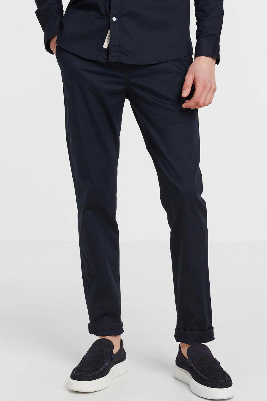 Scotch & Soda slim fit broek Mott met biologisch katoen night