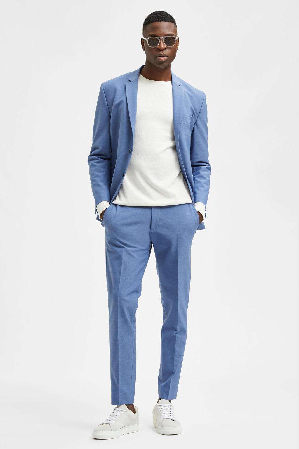 SELECTED HOMME slim fit pantalon SLHJOSH moonlight blue