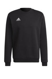 thumbnail: Zwarte heren adidas Performance Senior sportsweater van katoen met logo dessin, lange mouwen en ronde hals