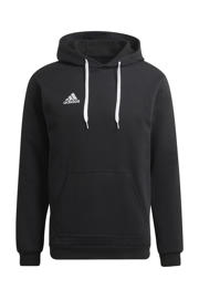 thumbnail: Zwarte heren adidas Performance Senior sporthoodie van katoen met effen, lange mouwen en capuchon