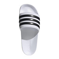 thumbnail: Wit en zwarte unisex adidas Sportswear Adilette Shower badslippers van rubber 