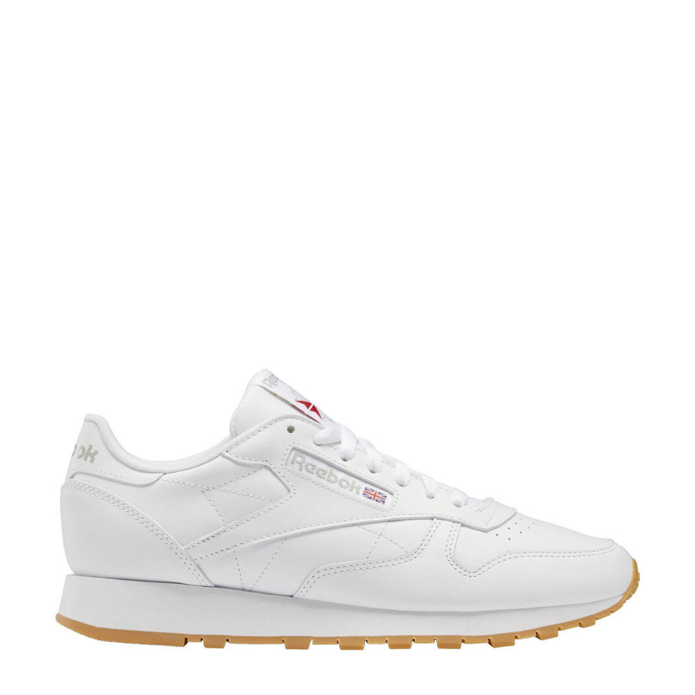 Lichtgrijze heren Reebok Classics Classic Leather sneakerswit 