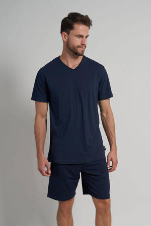 +size shortama donkerblauw
