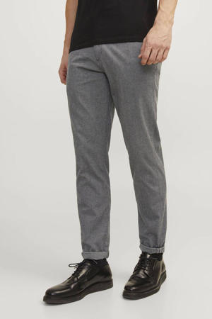 gemêleerde slim fit broek JPSTMARCO drizzle