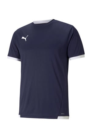Senior voetbalshirt donkerblauw/wit