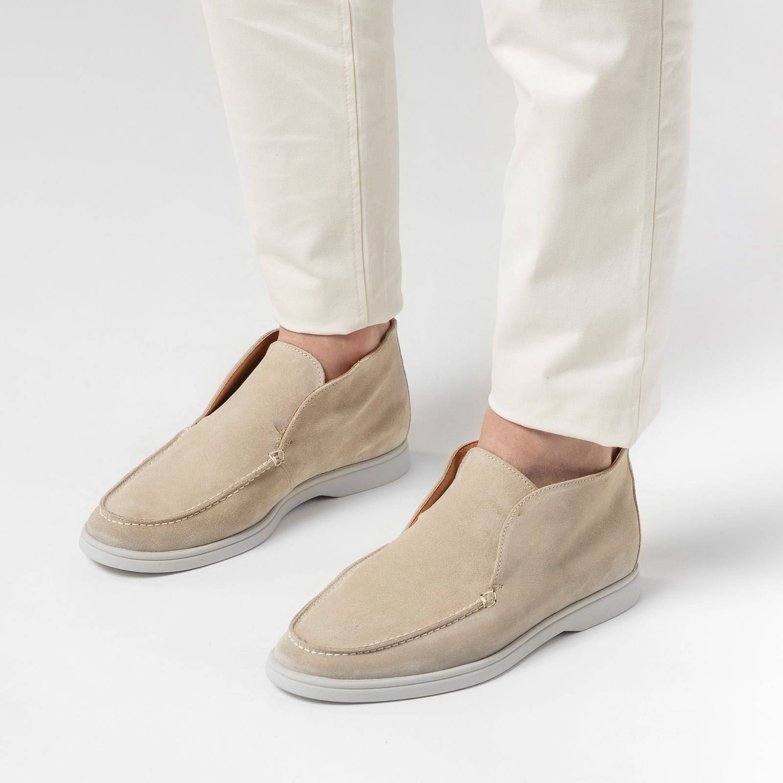 Loafers heren online beige