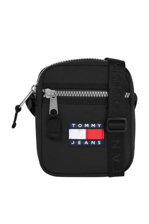  schoudertas met logo zwart