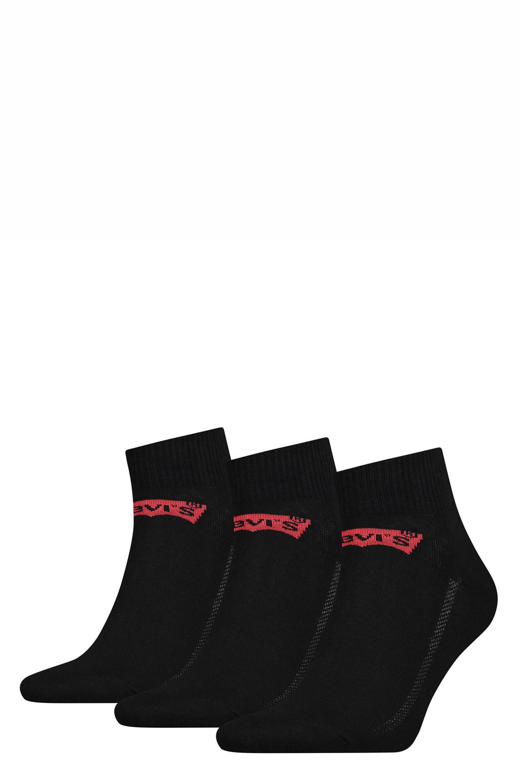 Levi's sokken met logo - set van 3 zwart
