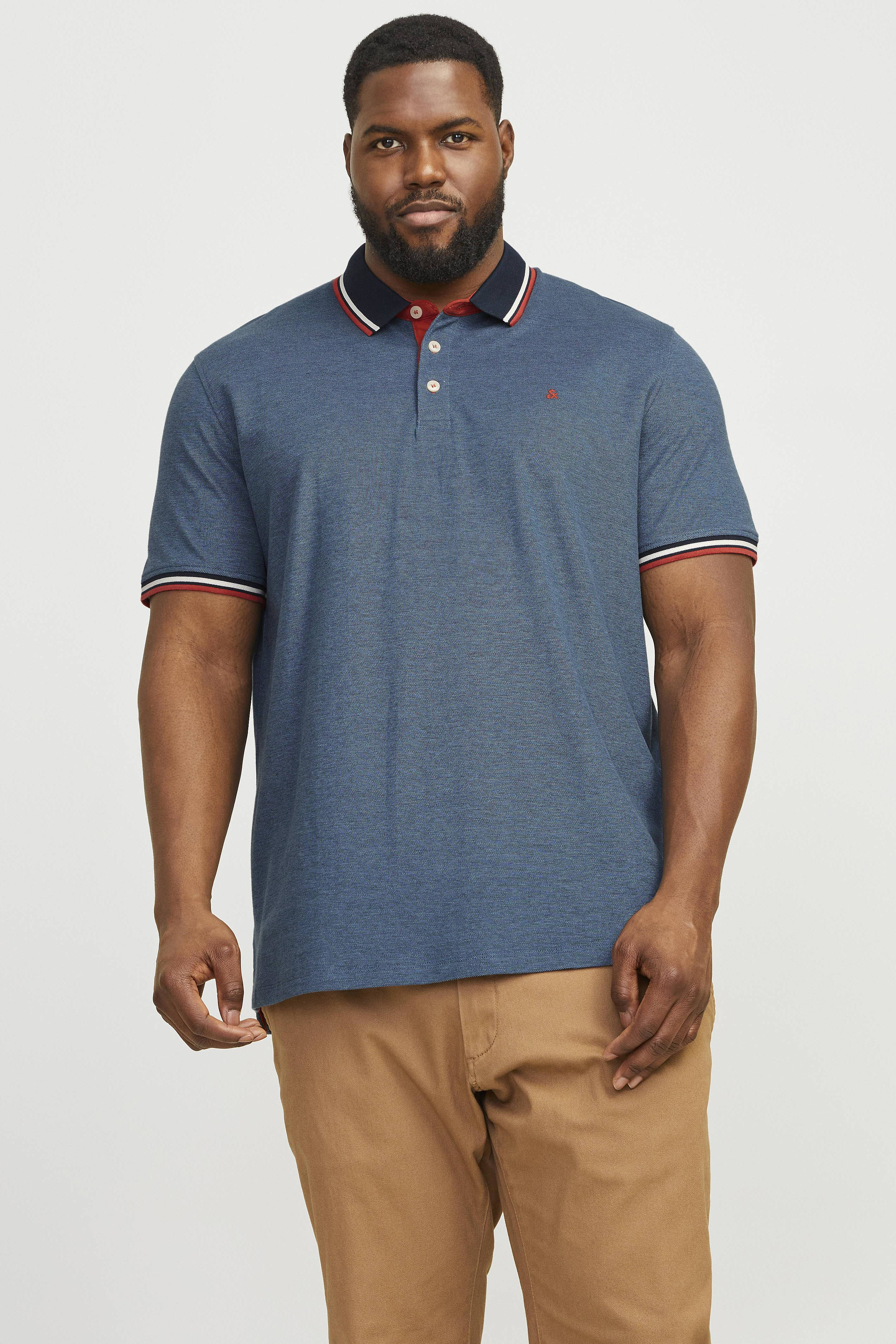 JACK JONES PLUS SIZE grote maten polo s voor heren kopen